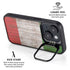 Italian Flag Dark Wood iPhone 15 Kickstand Case